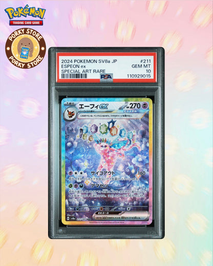 2024 POKEMON JAPANESE SV8a-TERASTAL FEST ex #211 ESPEON ex SPECIAL ART RARE+